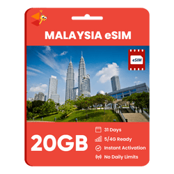 [eSIM] Malaysia Data eSIM (20GB - 31 Days)