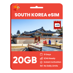 [eSIM] SouthKorea Data eSIM (20GB - 31 Days)