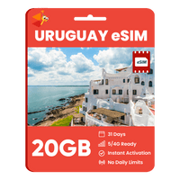 Thumbnail for [eSIM] Uruguay Data eSIM (20GB - 31 Days) - SimCorner