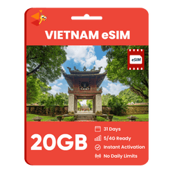 [eSIM] Vietnam Data eSIM (20GB - 31 Days)