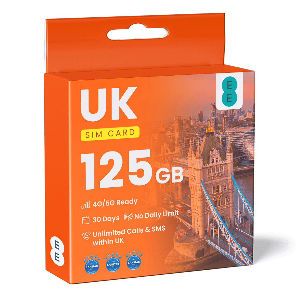 125GB EE UK SIM card From SimCorner 