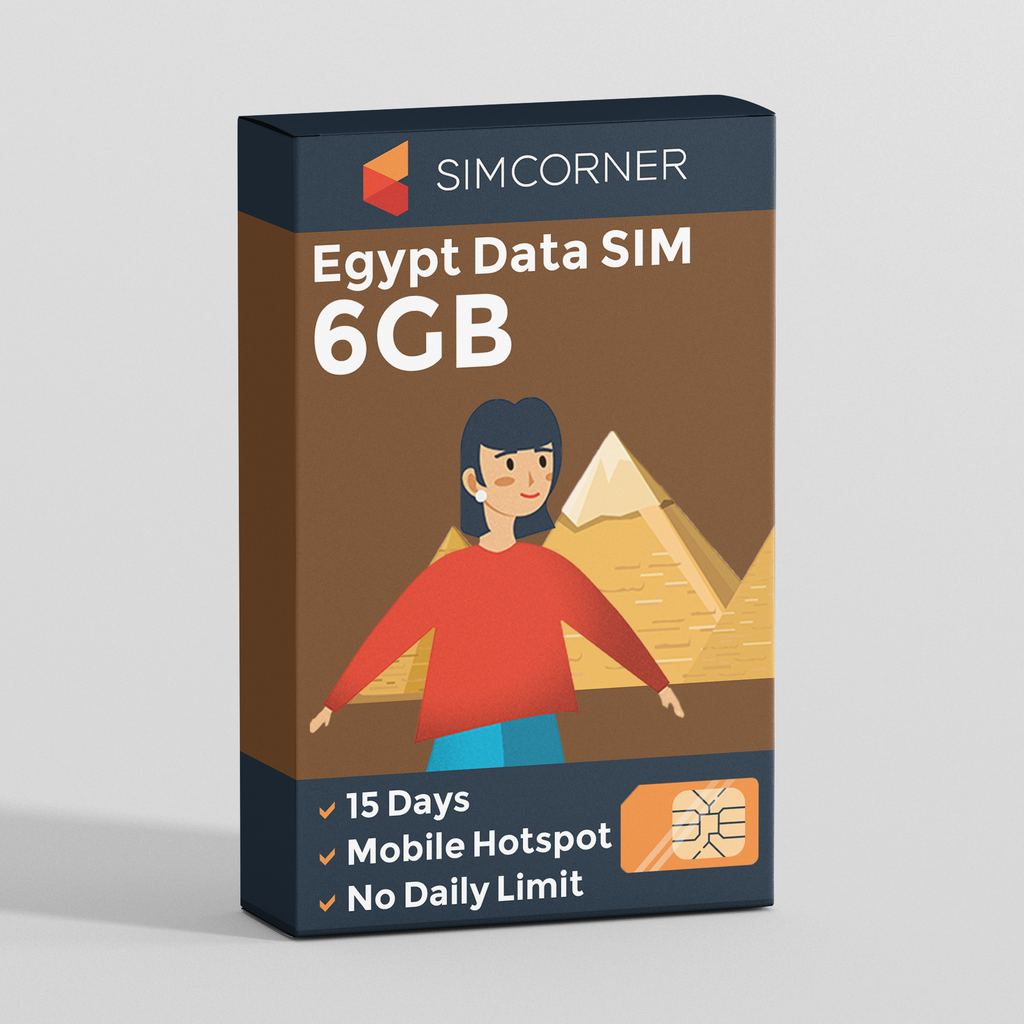 Egypt Data SIM Card (15 Day - 6GB)