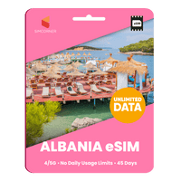 Thumbnail for [eSIM] Albania Unlimited Data - SimCorner