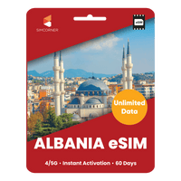 Thumbnail for [eSIM] Albania Unlimited Data - SimCorner