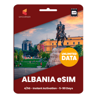 Thumbnail for [eSIM] Albania Unlimited Data - SimCorner