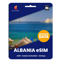 Thumbnail for [eSIM] Albania Unlimited Data - SimCorner