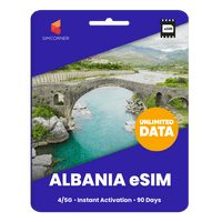 Thumbnail for [eSIM] Albania Unlimited Data - SimCorner