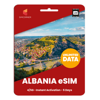 Thumbnail for [eSIM] Albania Unlimited Data - SimCorner