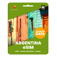 Thumbnail for [eSIM] Argentina Unlimited Data - SimCorner
