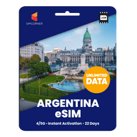 Thumbnail for [eSIM] Argentina Unlimited Data - SimCorner