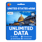 [eSIM] AT&T Unlimited MAX Plus SIM (USA, Canada, Mexico)