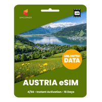 Thumbnail for [eSIM] Austria Unlimited Data - SimCorner