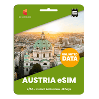 Thumbnail for [eSIM] Austria Unlimited Data - SimCorner