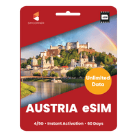 Thumbnail for [eSIM] Austria Unlimited Data - SimCorner