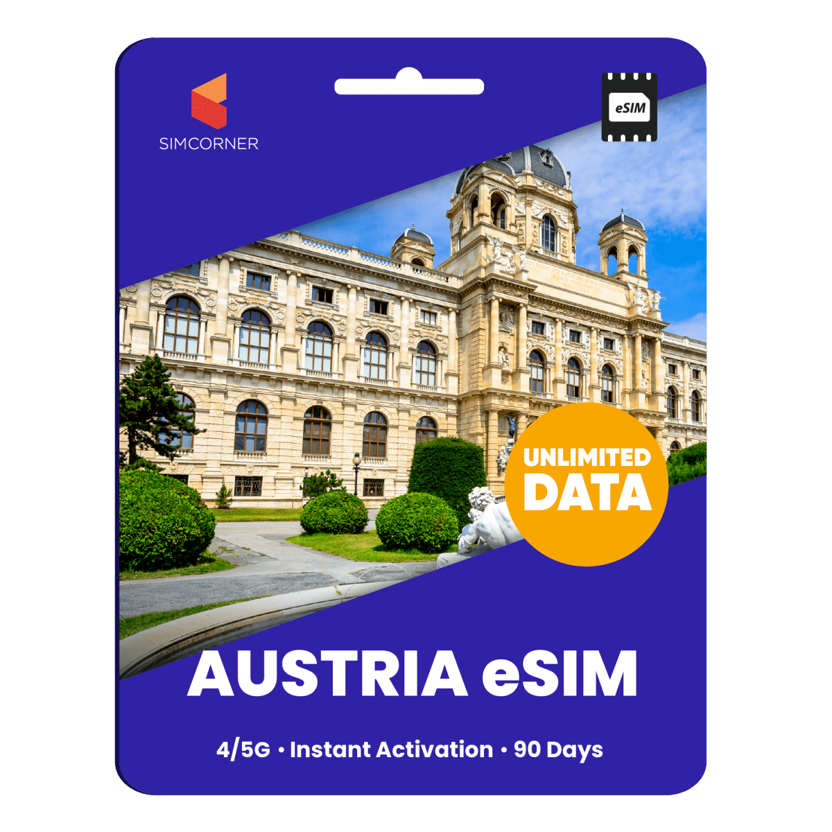 [eSIM] Austria Unlimited Data - SimCorner