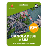 Thumbnail for [eSIM] Bangladesh Unlimited Data - SimCorner