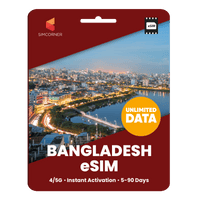 Thumbnail for [eSIM] Bangladesh Unlimited Data - SimCorner
