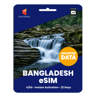 Thumbnail for [eSIM] Bangladesh Unlimited Data - SimCorner