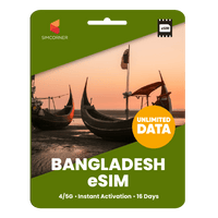 Thumbnail for [eSIM] Bangladesh Unlimited Data - SimCorner