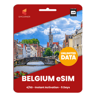 Thumbnail for [eSIM] Belgium Unlimited Data - SimCorner
