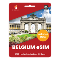 Thumbnail for [eSIM] Belgium Unlimited Data - SimCorner
