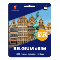 Thumbnail for [eSIM] Belgium Unlimited Data - SimCorner