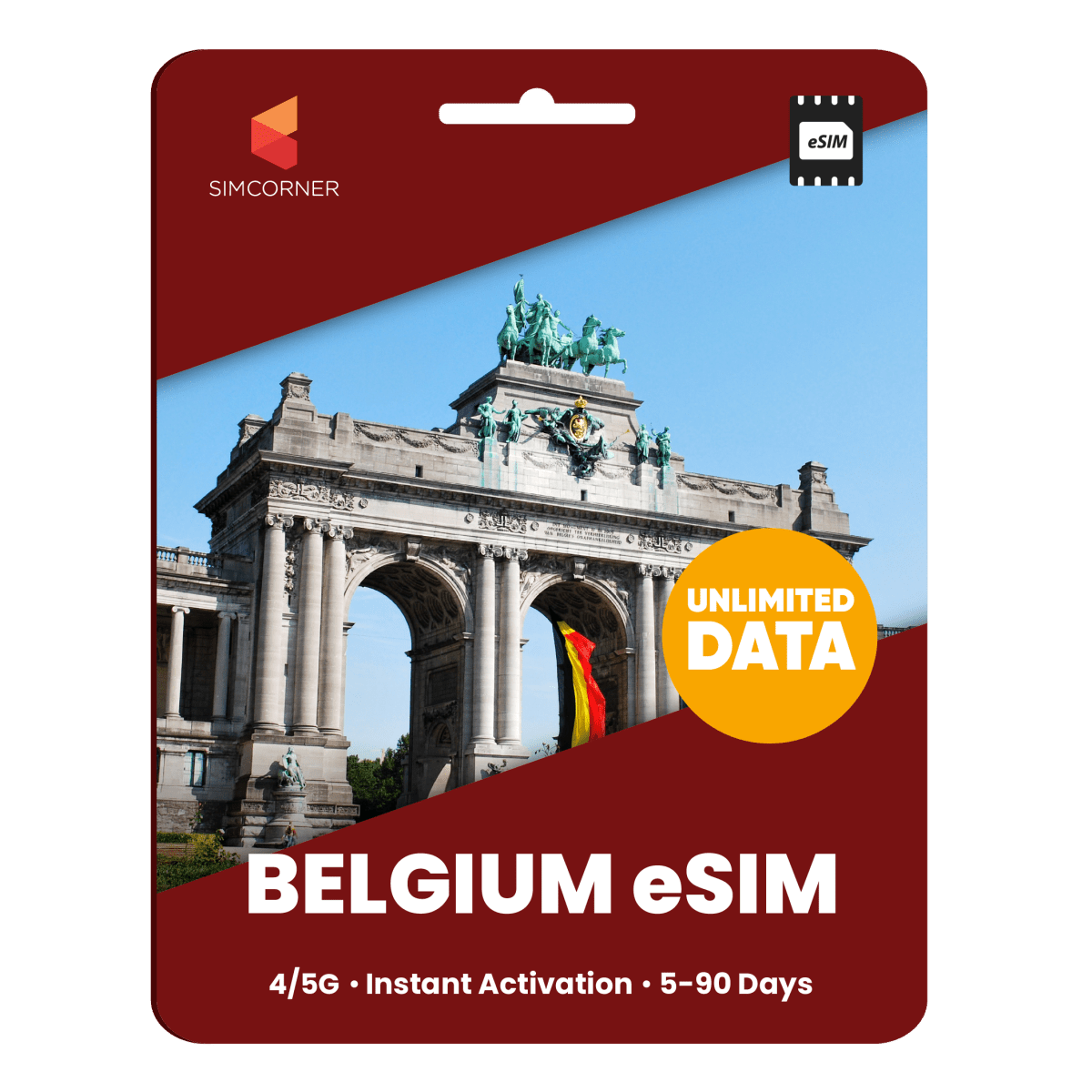 [eSIM] Belgium Unlimited Data - SimCorner