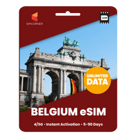 Thumbnail for [eSIM] Belgium Unlimited Data - SimCorner