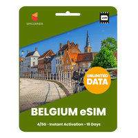 Thumbnail for [eSIM] Belgium Unlimited Data - SimCorner