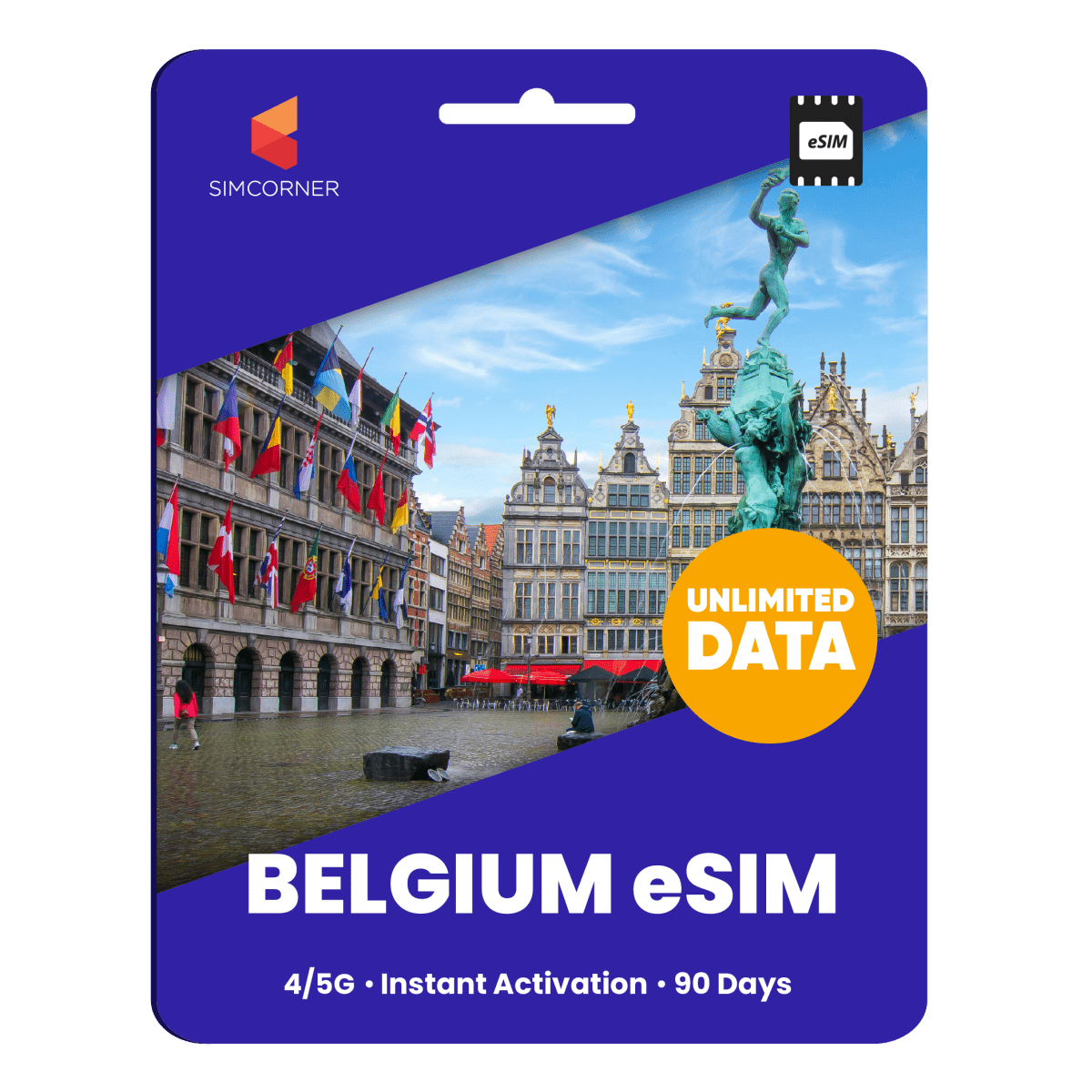 [eSIM] Belgium Unlimited Data - SimCorner