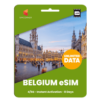 Thumbnail for [eSIM] Belgium Unlimited Data - SimCorner