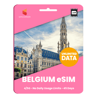 Thumbnail for [eSIM] Belgium Unlimited Data - SimCorner