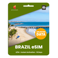 Thumbnail for [eSIM] Brazil Unlimited Data - SimCorner