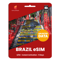Thumbnail for [eSIM] Brazil Unlimited Data - SimCorner