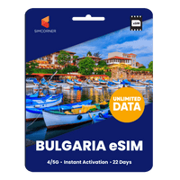 Thumbnail for [eSIM] Bulgaria Unlimited Data - SimCorner