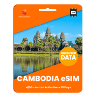 Thumbnail for [eSIM] Cambodia Unlimited Data - SimCorner