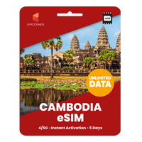 Thumbnail for [eSIM] Cambodia Unlimited Data - SimCorner