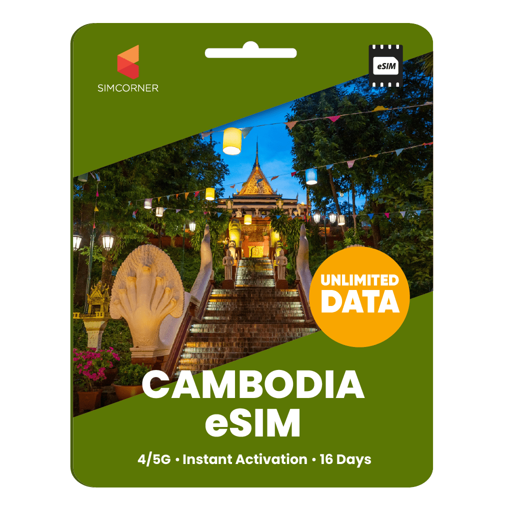 [eSIM] Cambodia Unlimited Data - SimCorner