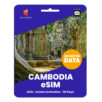 Thumbnail for [eSIM] Cambodia Unlimited Data - SimCorner