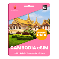 Thumbnail for [eSIM] Cambodia Unlimited Data - SimCorner