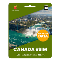 Thumbnail for [eSIM] Canada Unlimited Data - SimCorner