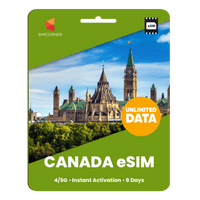 Thumbnail for [eSIM] Canada Unlimited Data - SimCorner