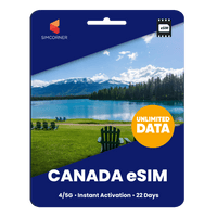Thumbnail for [eSIM] Canada Unlimited Data - SimCorner