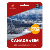 Thumbnail for [eSIM] Canada Unlimited Data - SimCorner