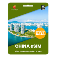 Thumbnail for [eSIM] China Unlimited Data - SimCorner