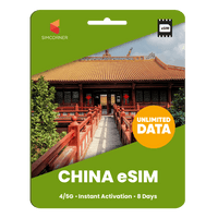 Thumbnail for [eSIM] China Unlimited Data - SimCorner