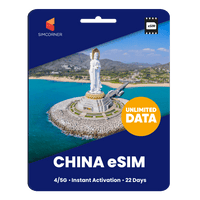 Thumbnail for [eSIM] China Unlimited Data - SimCorner