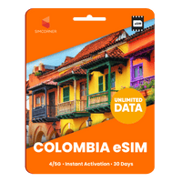 Thumbnail for [eSIM] Colombia Unlimited Data - SimCorner