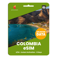 Thumbnail for [eSIM] Colombia Unlimited Data - SimCorner