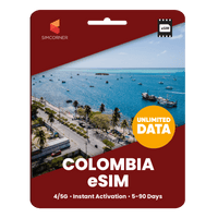 Thumbnail for [eSIM] Colombia Unlimited Data - SimCorner